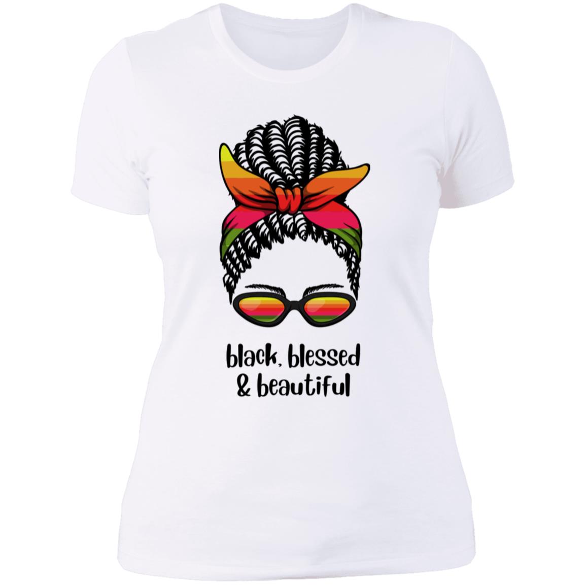 Black,Blesses,& Beautiful Ladies' Boyfriend T-Shirt