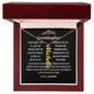 Vertical Name Necklace to My Granddaughter from Grammy