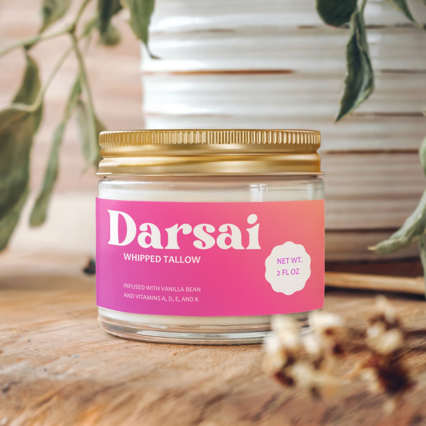 Darsai Whipped Grass-Fed Tallow Balm with Vanilla Bean