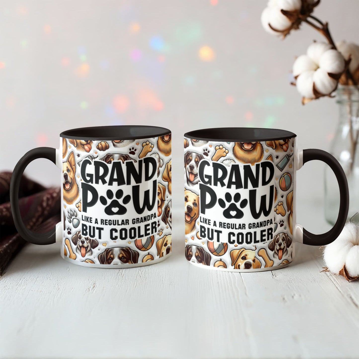Grand Paw Mug for Cool Grandpa