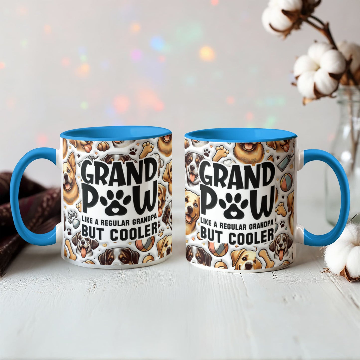Grand Paw Mug for Cool Grandpa