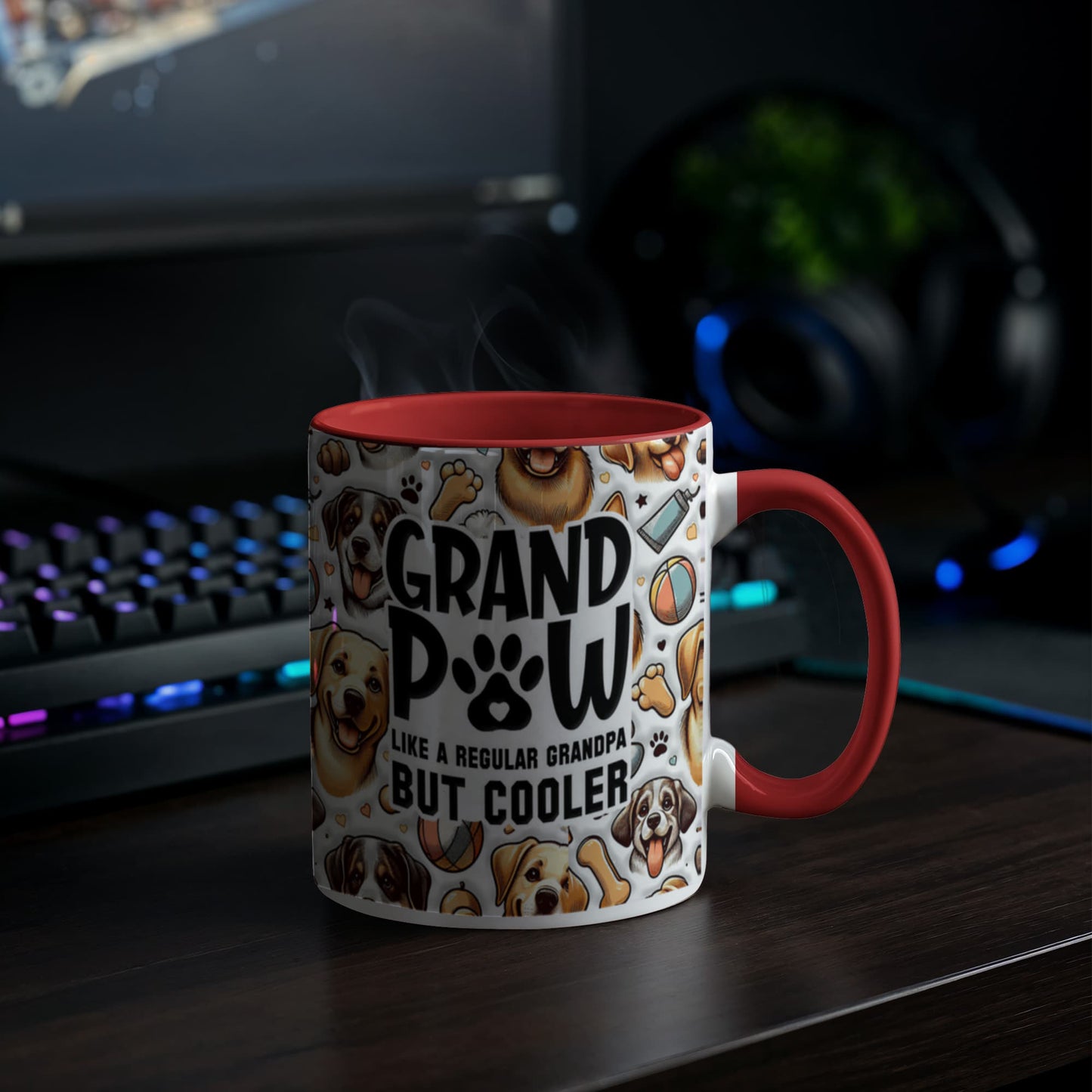 Grand Paw Mug for Cool Grandpa