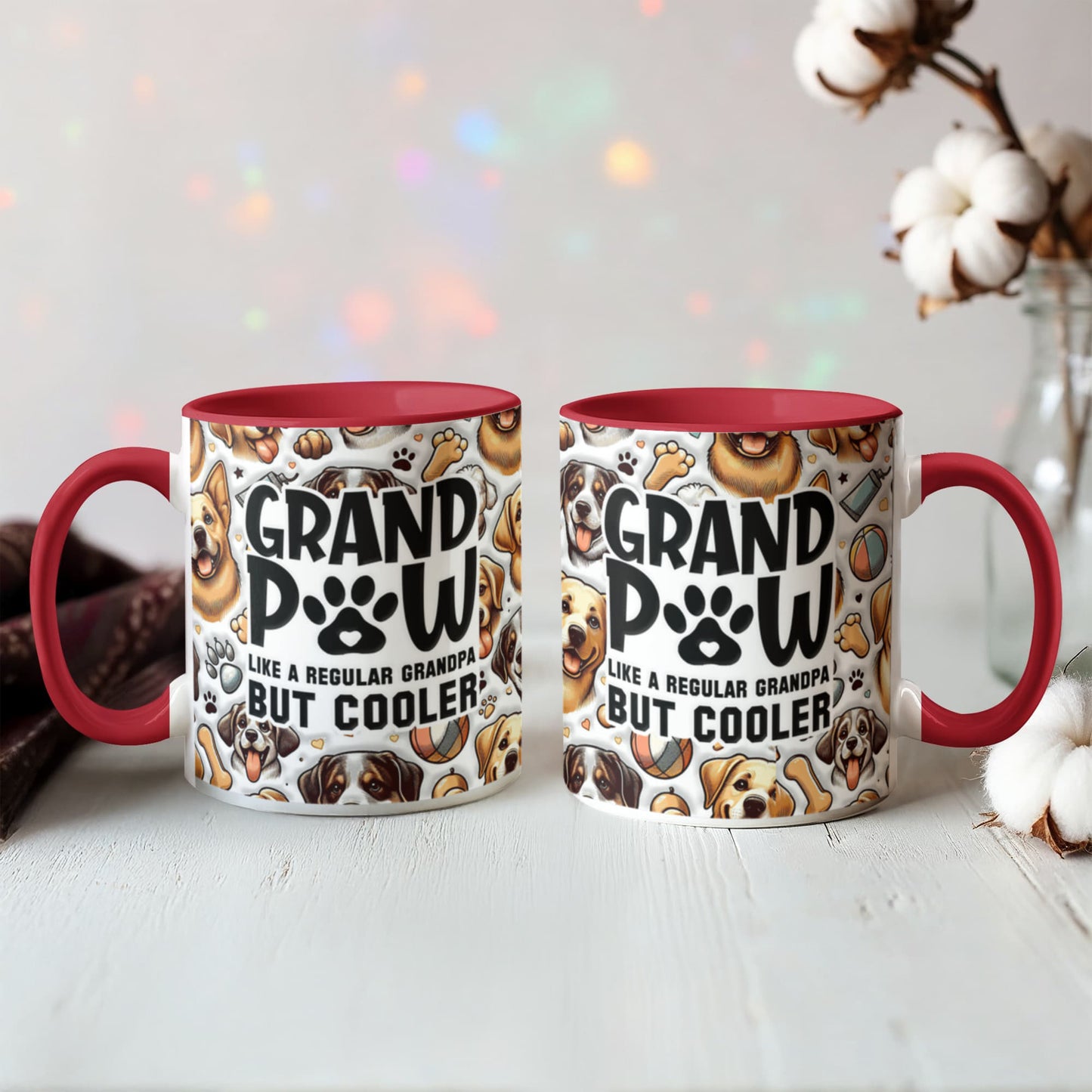 Grand Paw Mug for Cool Grandpa