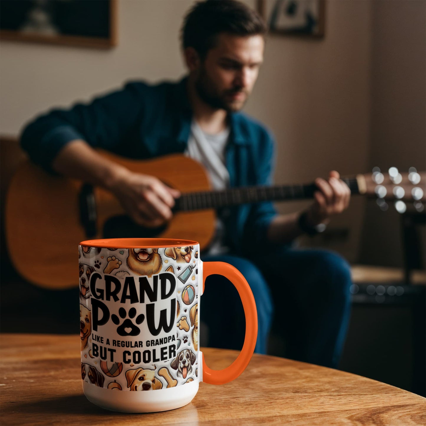 Grand Paw Mug for Cool Grandpa