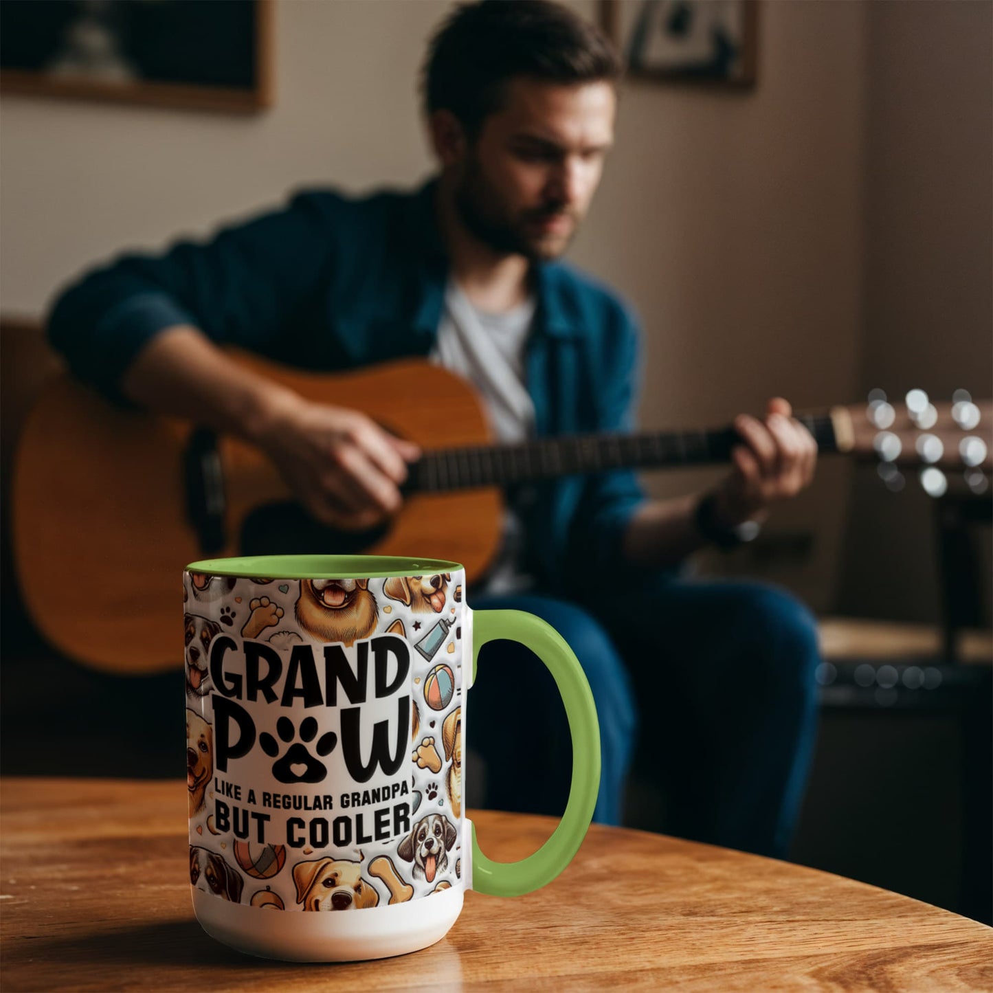 Grand Paw Mug for Cool Grandpa