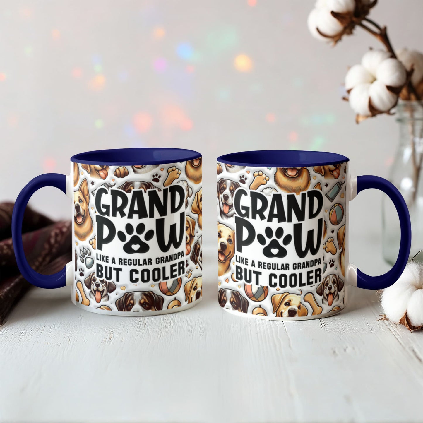 Grand Paw Mug for Cool Grandpa