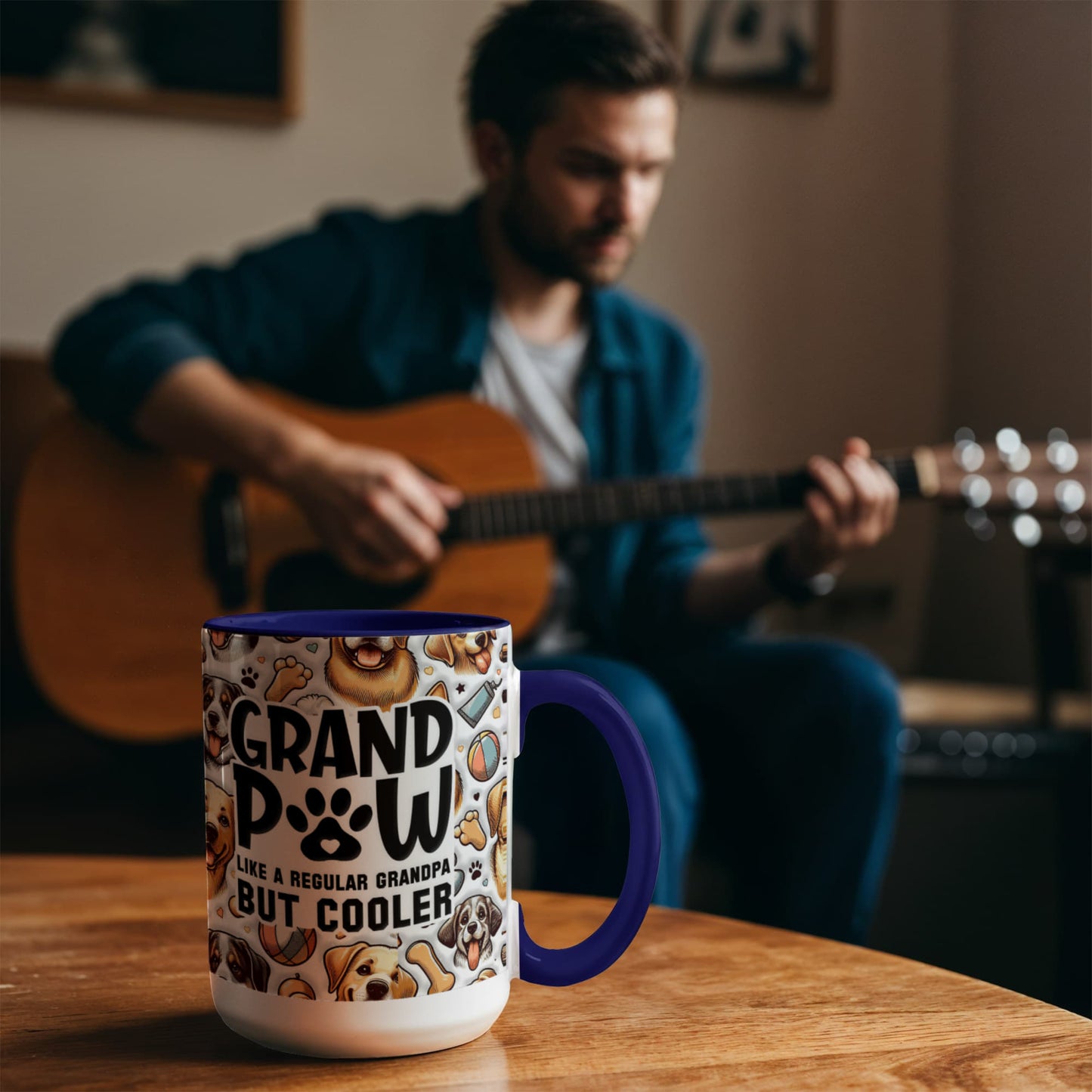 Grand Paw Mug for Cool Grandpa