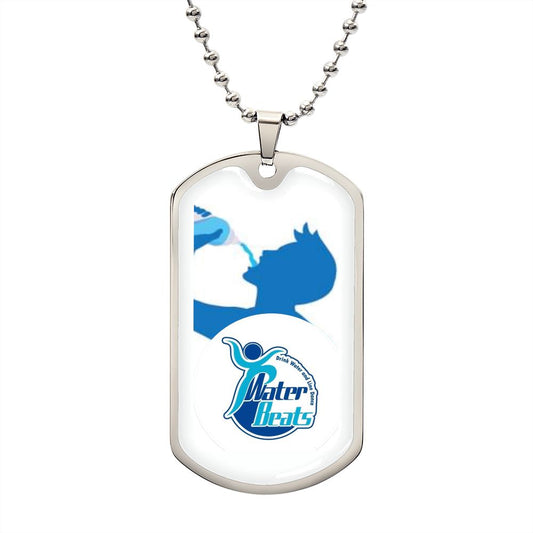 Drink Water and Dance Dog Tag