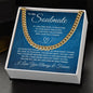 Cuban link chain available in polished stainless steel or 14 karat yellow gold weighted necklace for dad husband son and soulmate great gift