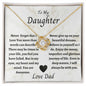 Love Knot Necklace to my DAUGHTER from DAD