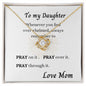 Love Knot Necklace for my Daughter from Mom