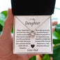 Love Knot Necklace to my DAUGHTER from DAD