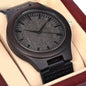 WOODEN WATCH for my SOULMATE with a message card