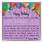 BIRTHDAY / CUSTOM NAME NECKLACE for my DAUGHTER LOVE MOM