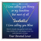 CUSTOM NAME NECKLACE for MY HONEY Great Mothers Day gift!