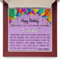 BIRTHDAY / CUSTOM NAME NECKLACE for my DAUGHTER LOVE MOM