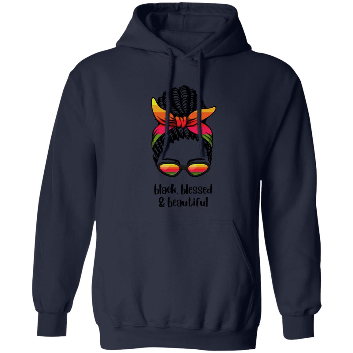 BLACK BLESSED & BEAUTIFUL Pullover Hoodie