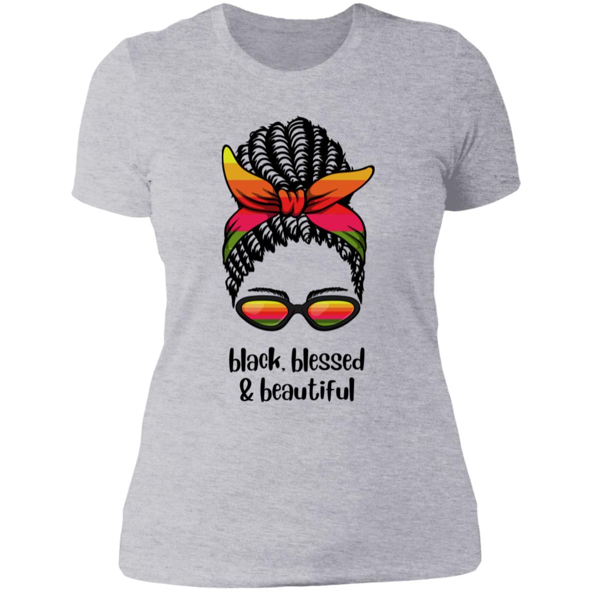 Black,Blesses,& Beautiful Ladies' Boyfriend T-Shirt