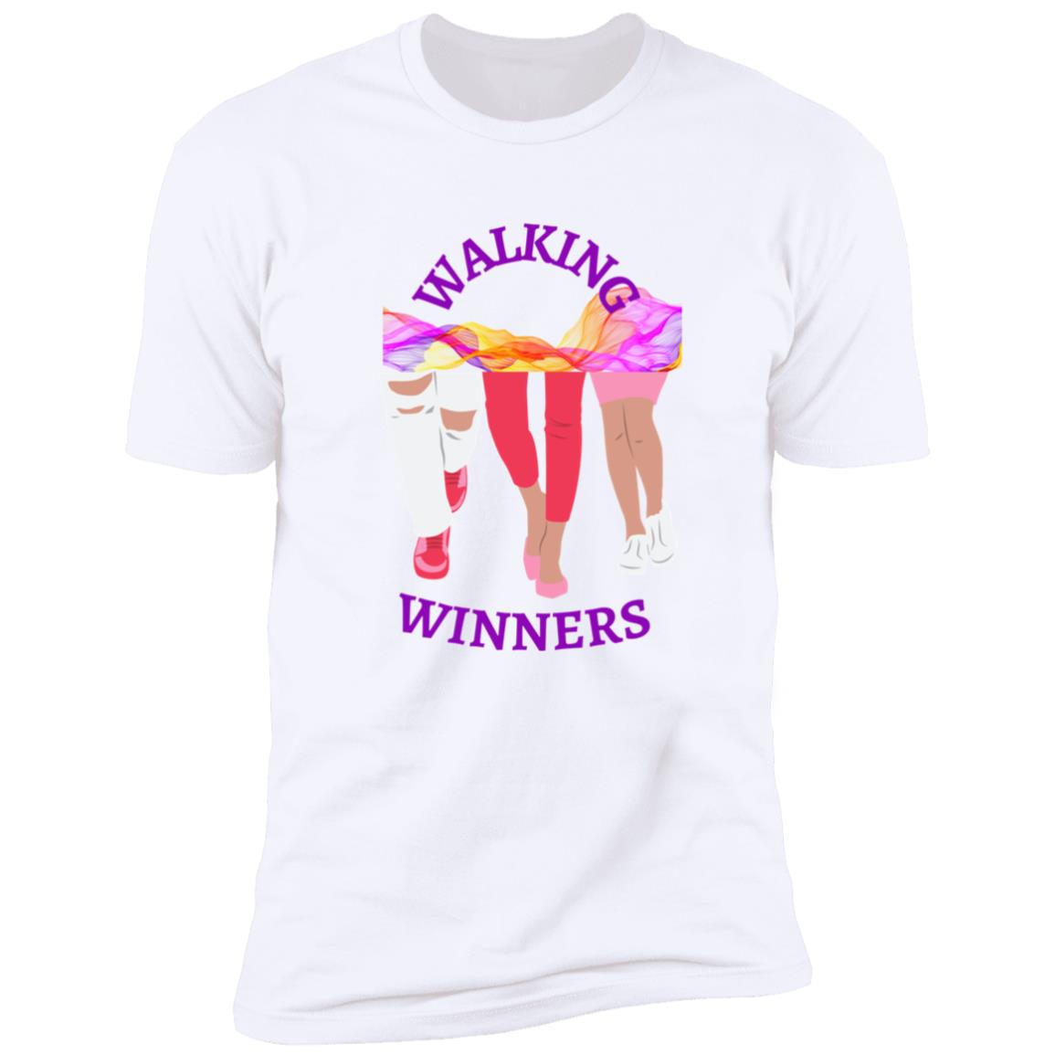 WALKING WINNERS white Short Sleeve Tee (Closeout)