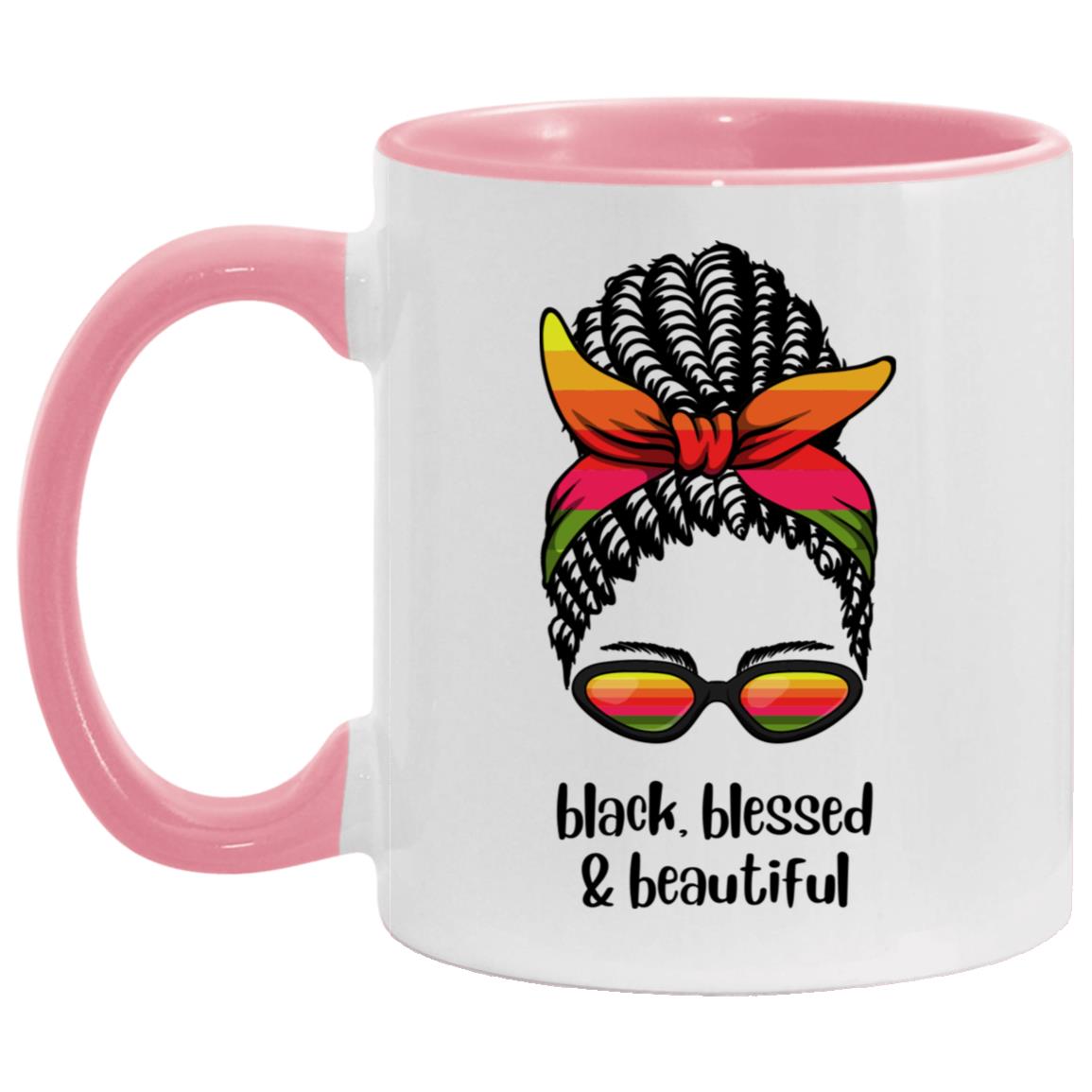 Black,Blessed & Beautiful 11oz Accent Mug