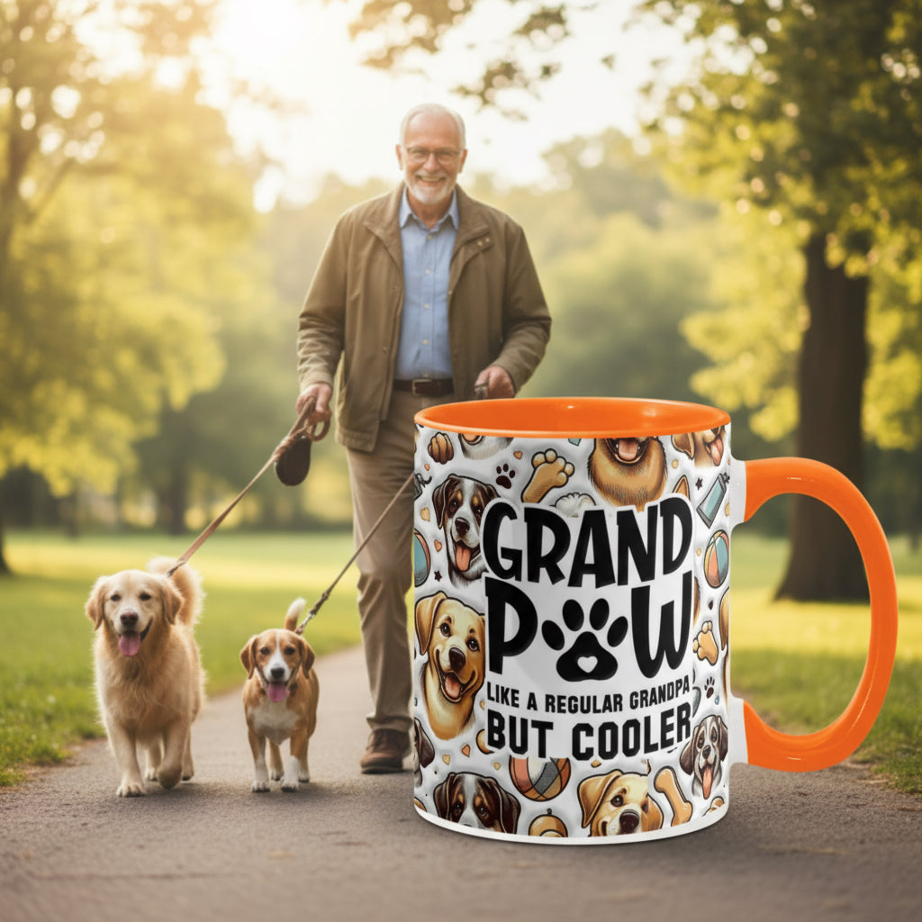 Grand Paw Mug for Cool Grandpa