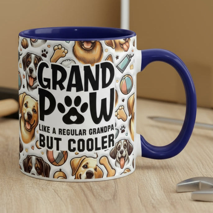 Grand Paw Mug for Cool Grandpa
