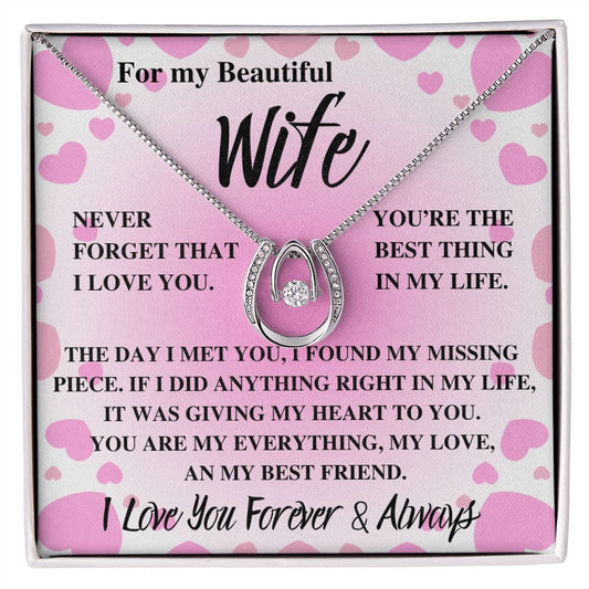 LUCKY in LOVE NECKLACE for my WIFE