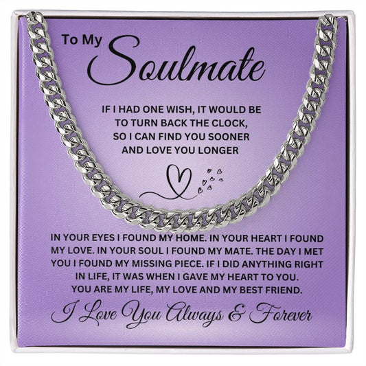 For My SOULMATE-Cuban Link Chain